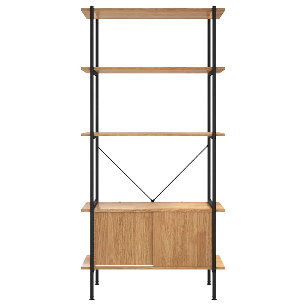 5-Tier Shelving Unit with Cabinet 80x40x163 cm