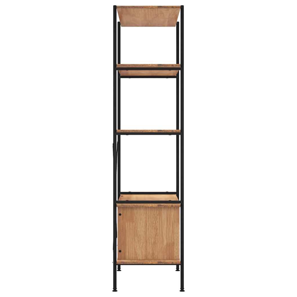 5-Tier Shelving Unit with Cabinet 80x40x163 cm