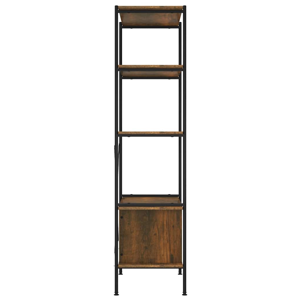5-Tier Shelving Unit with Cabinet 80x40x163 cm