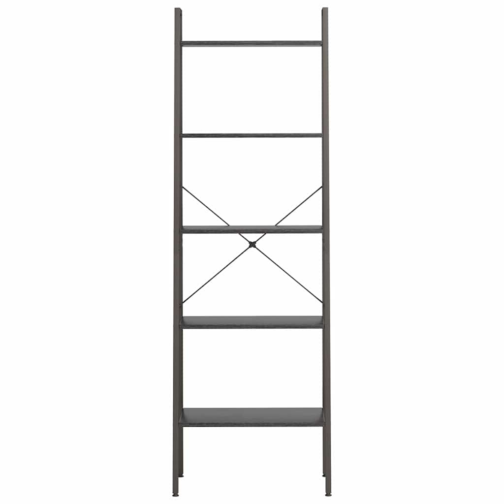 5-Tier Standing Shelf Black 56x35x174 cm