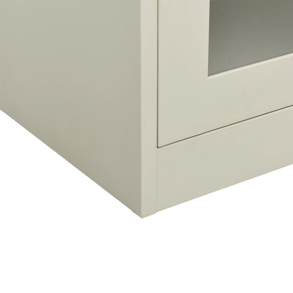 Office Cabinet Light Grey 90x40x70 cm Steel