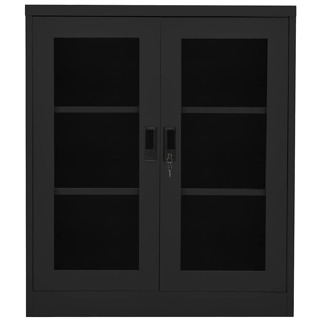 Office Cabinet Anthracite 90x40x105 cm Steel