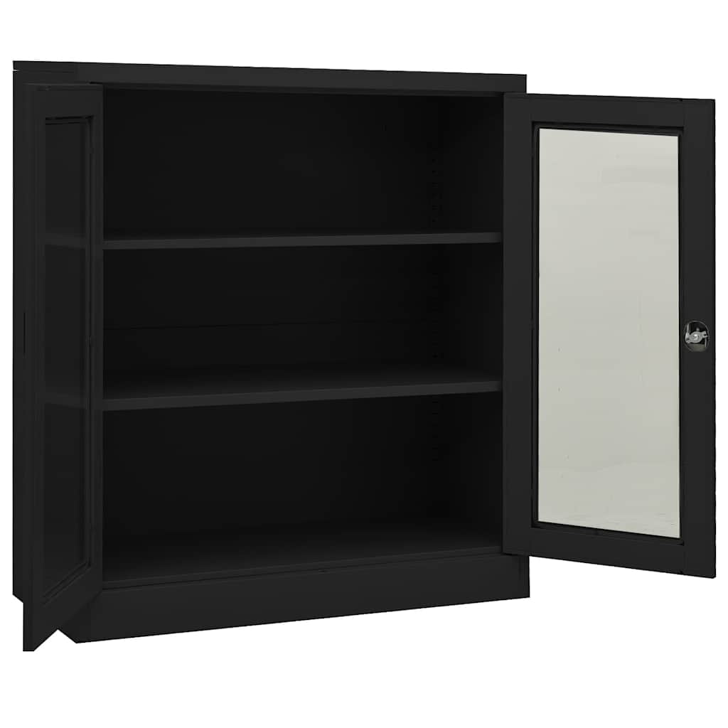 Office Cabinet Anthracite 90x40x105 cm Steel