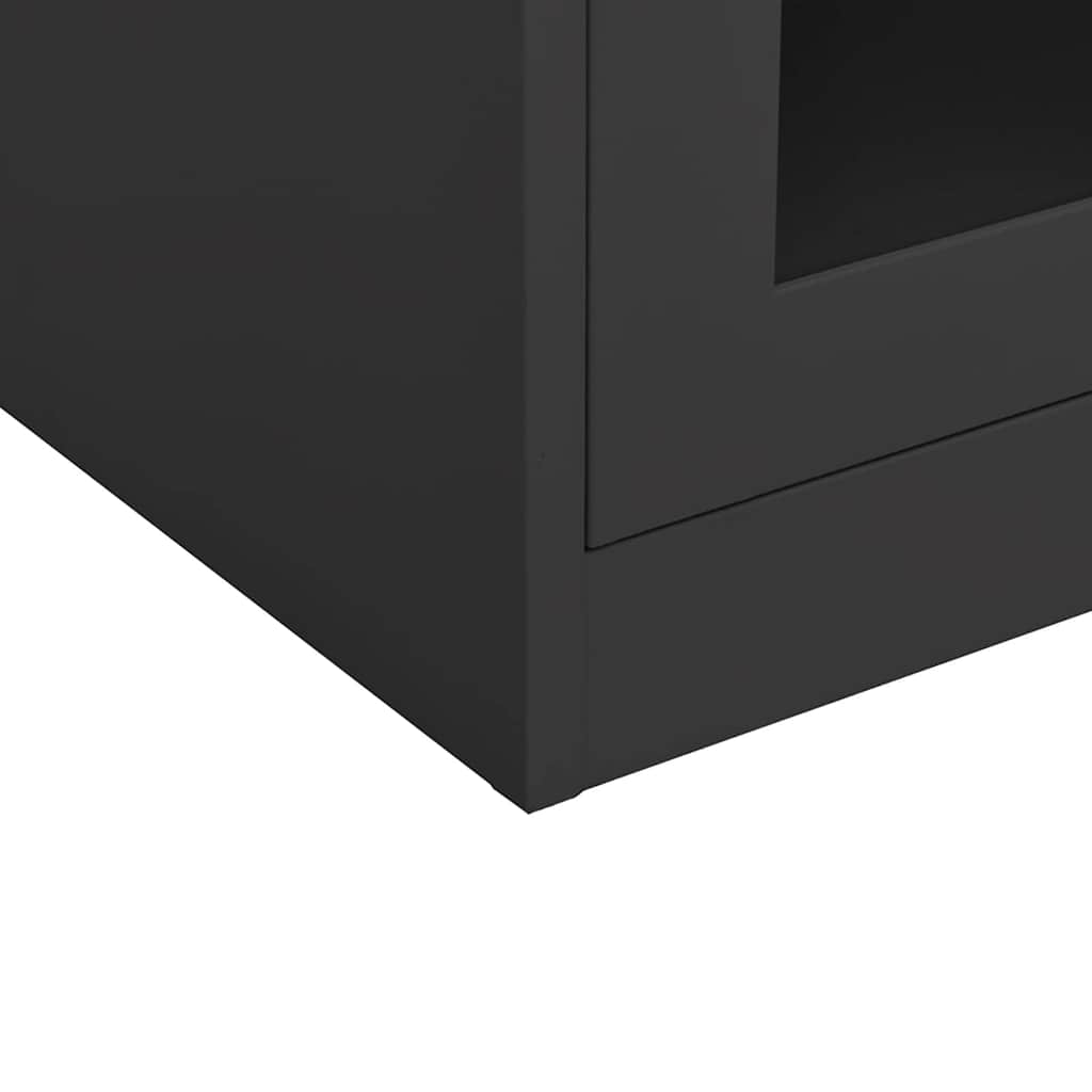 Office Cabinet Anthracite 90x40x105 cm Steel