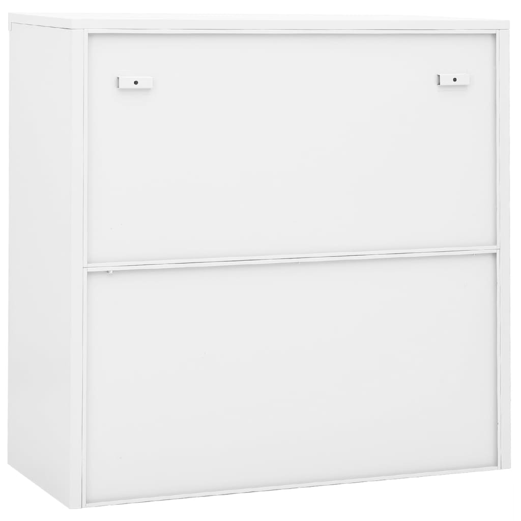 Office Cabinet | White | Steel | 90 cm x 40 cm x 90 cm | Filing Cabinet
