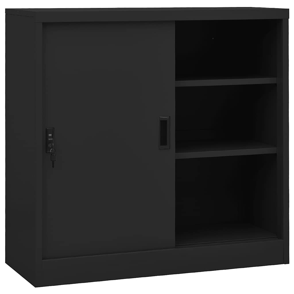 Office Cabinet | Anthracite | Steel | 90x40x90 cm | Office Cabinet
