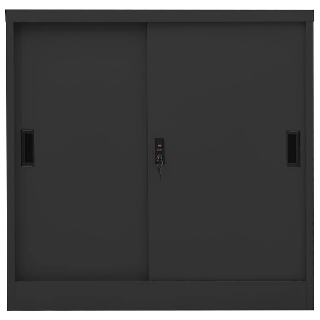 Office Cabinet | Anthracite | Steel | 90x40x90 cm | Office Cabinet