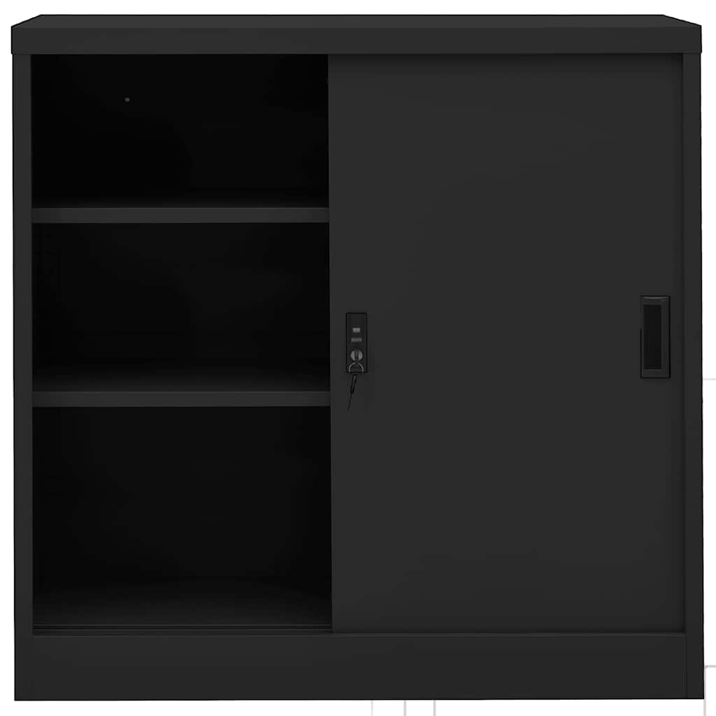 Office Cabinet | Anthracite | Steel | 90x40x90 cm | Office Cabinet