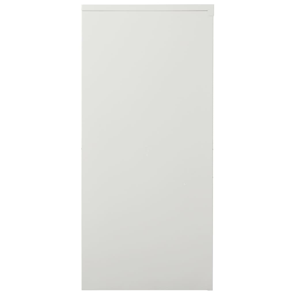 Sliding Door Cabinet | Light grey | Steel, tempered glass | Medium