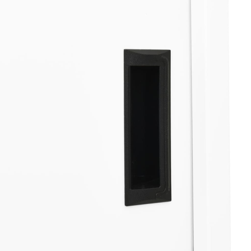 Office Cabinet | White | Steel | 90x40x180 cm | Sliding Components
