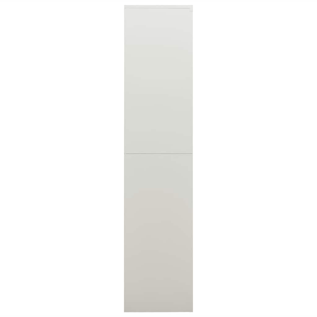 Locker Cabinet Light Grey 90x40x180 cm Steel