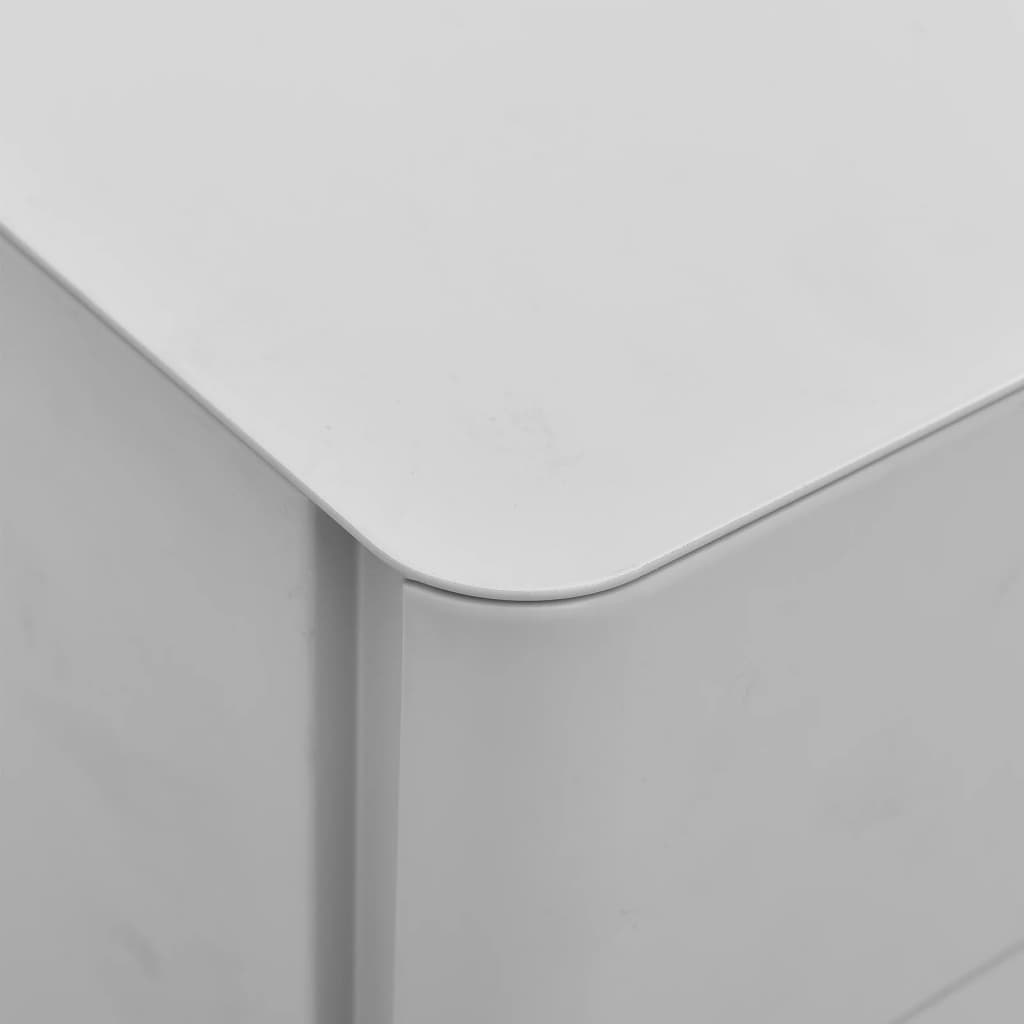 File Cabinet | Light grey | Steel | Slides under a desk