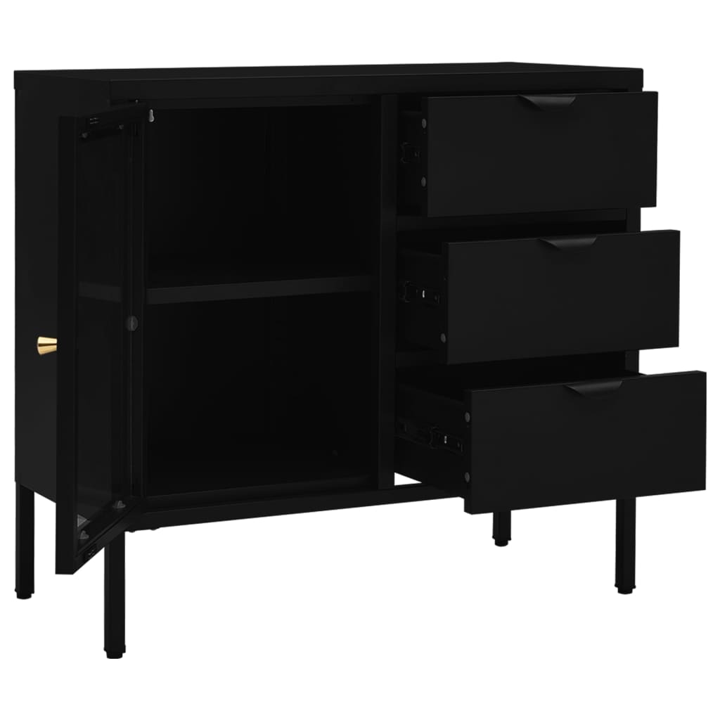 Sideboard | Black | Steel | Medium | Sideboard | Rectangular | Modern