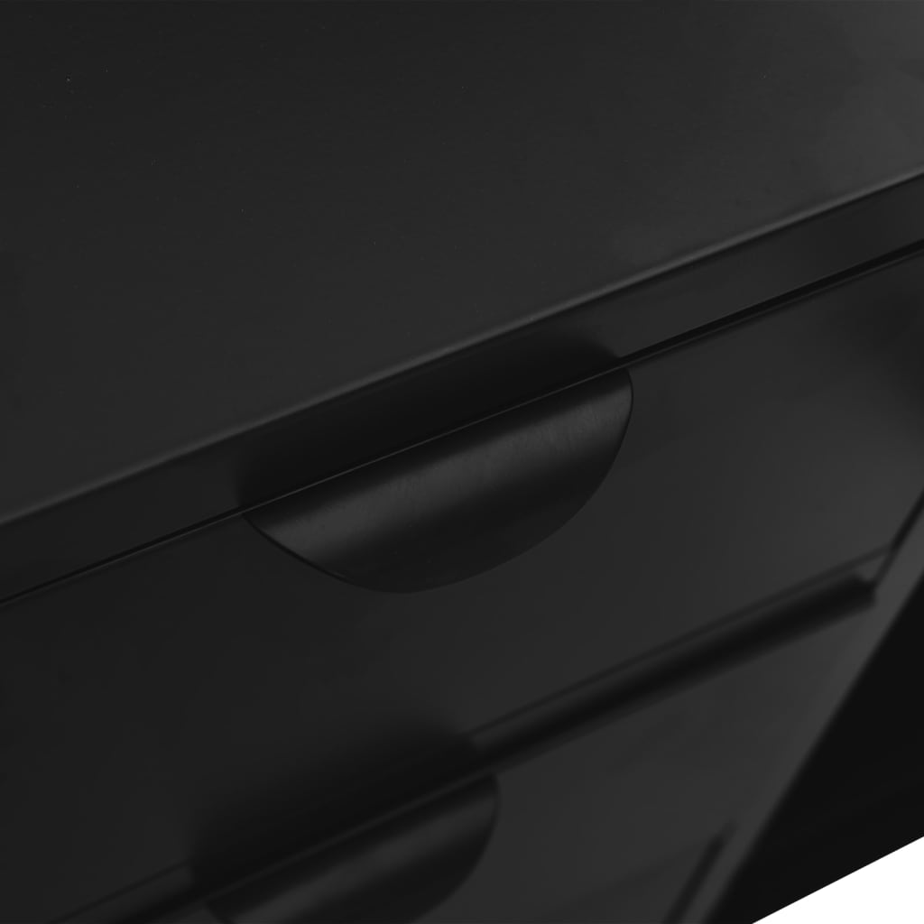 Sideboard | Black | Steel, tempered glass | Medium | Sideboard