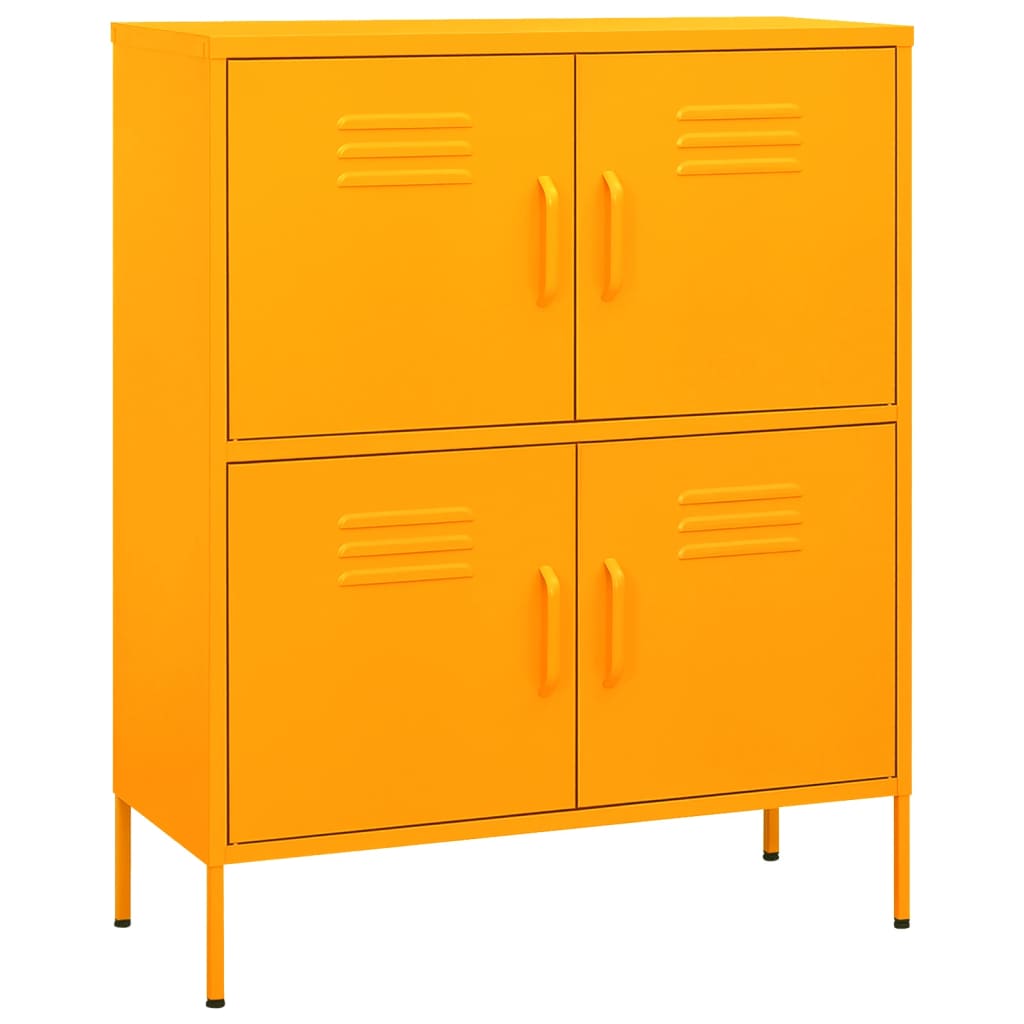 Storage Cabinet | Mustard Yellow | Steel | Medium | Storage Cabinet