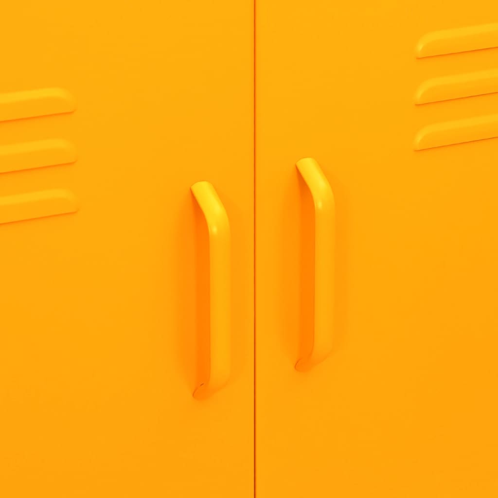 Storage Cabinet | Mustard Yellow | Steel | Medium | Storage Cabinet