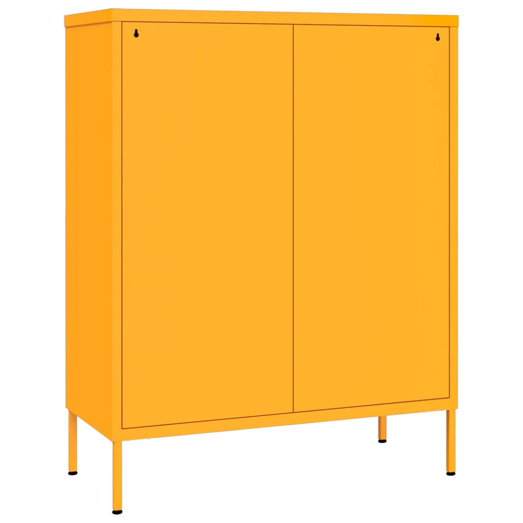 Drawer Cabinet | Mustard Yellow | Steel | Medium | Ball-Bearing