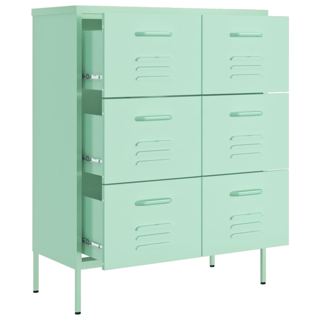 Drawer Cabinet | Mint | Steel | Medium | Levelers | Drawer Cabinet