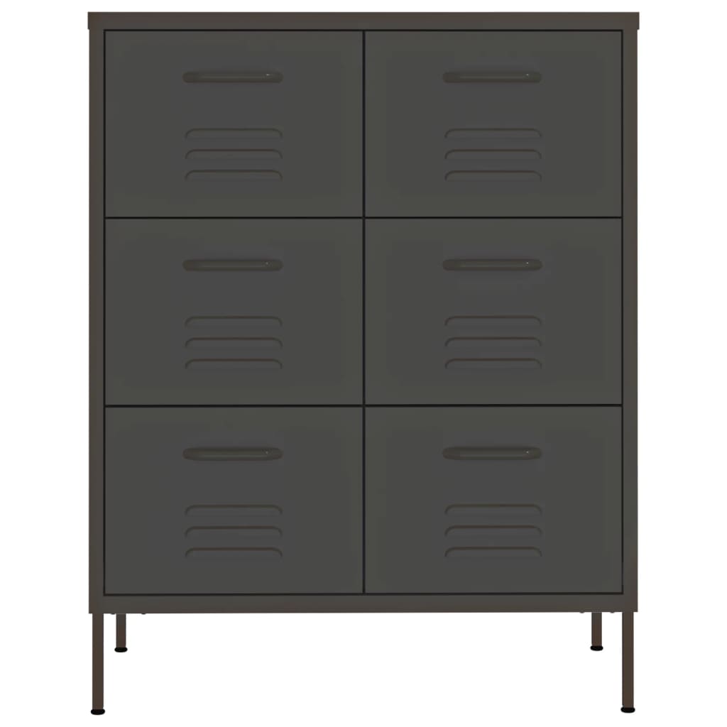 Drawer Cabinet | Anthracite | Steel | Medium | Drawer Cabinet
