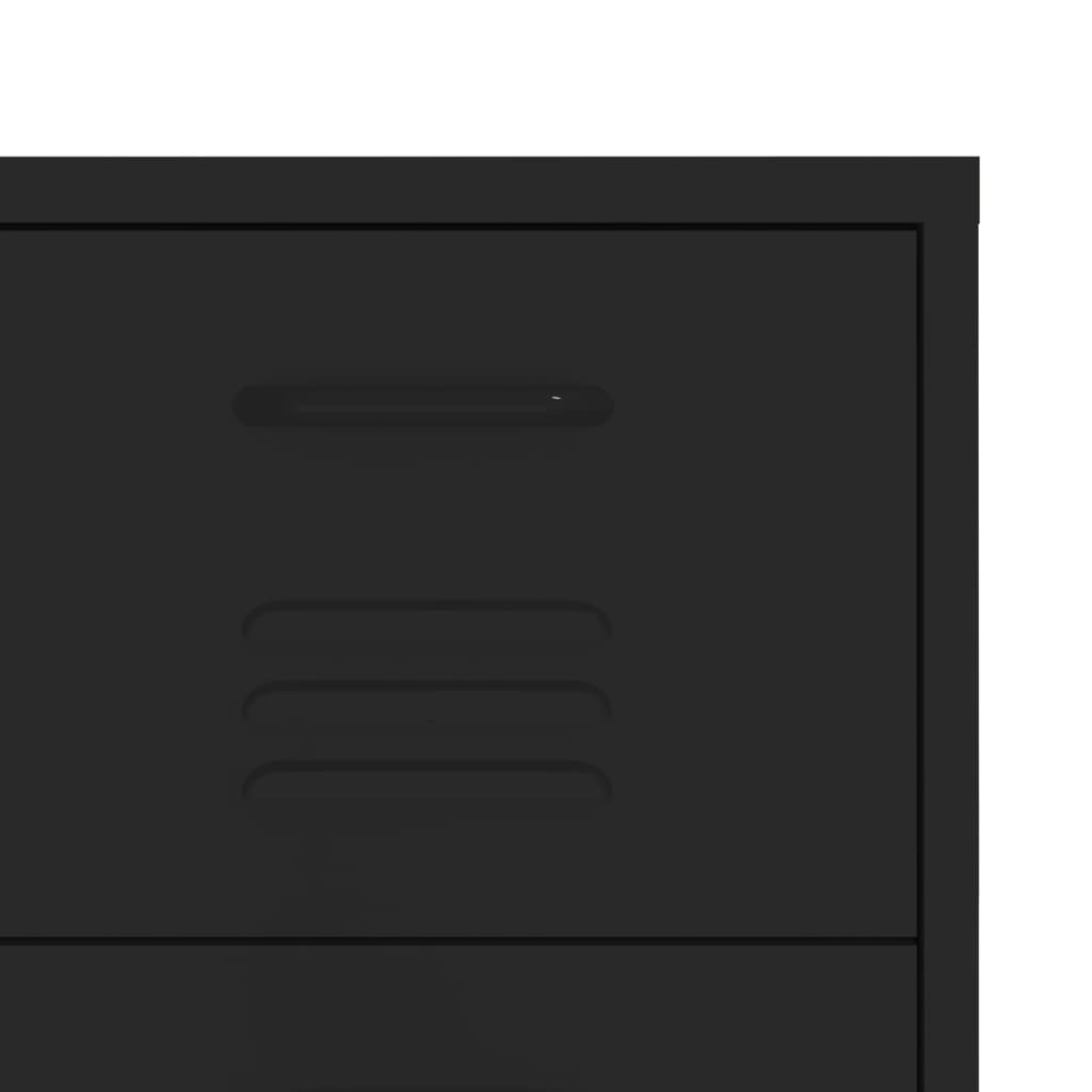 Drawer Cabinet | Black | Steel | Medium | Storage Cabinet | Rectangular