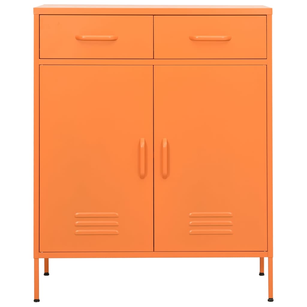 Storage Cabinet | Orange | Steel | Medium | Fully Extendable
