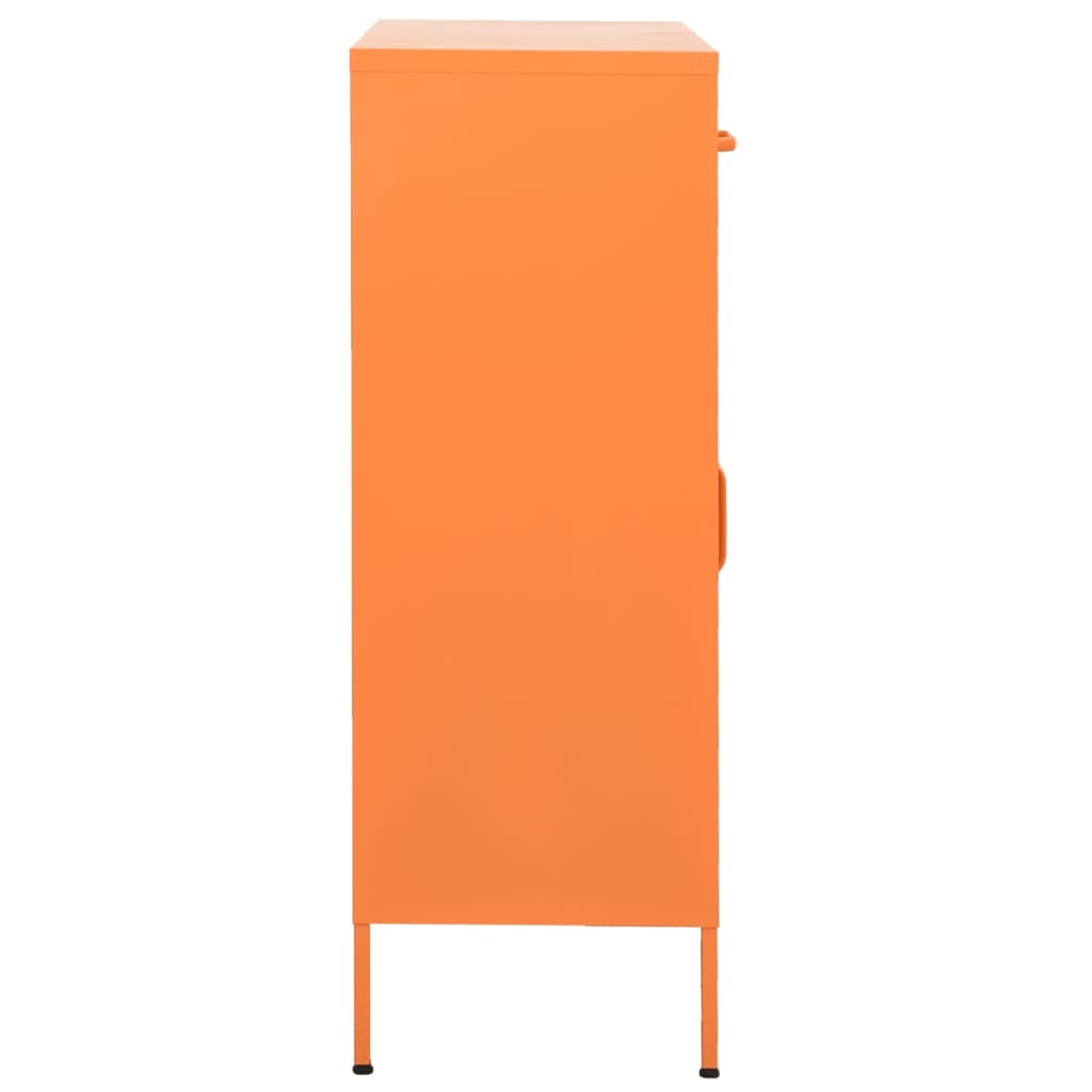 Storage Cabinet | Orange | Steel | Medium | Fully Extendable