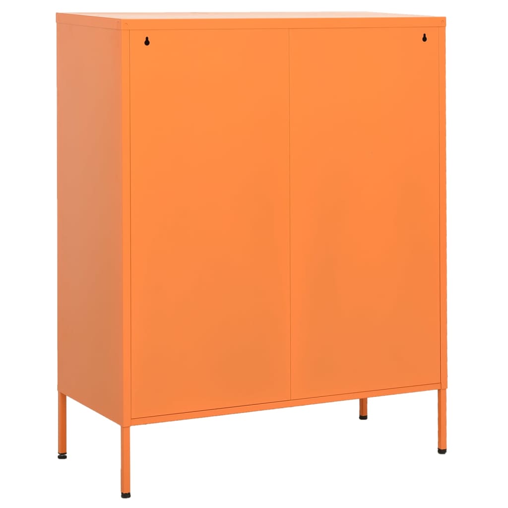 Storage Cabinet | Orange | Steel | Medium | Fully Extendable