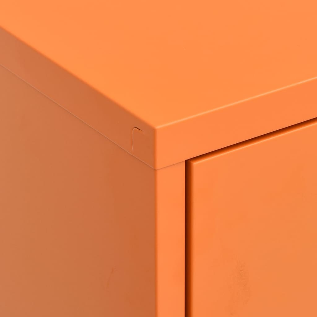 Storage Cabinet | Orange | Steel | Medium | Fully Extendable