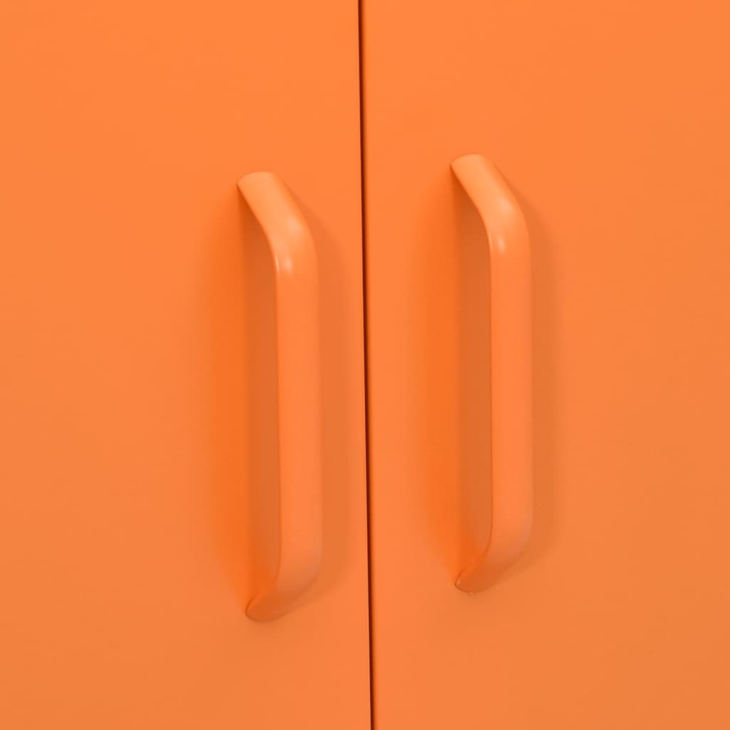 Storage Cabinet | Orange | Steel | Medium | Fully Extendable