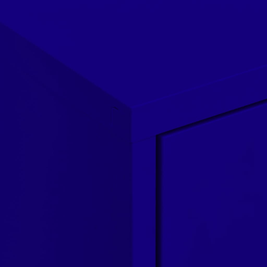 Storage Cabinet | Navy Blue | Steel | Medium | Height-Adjustable Shelves