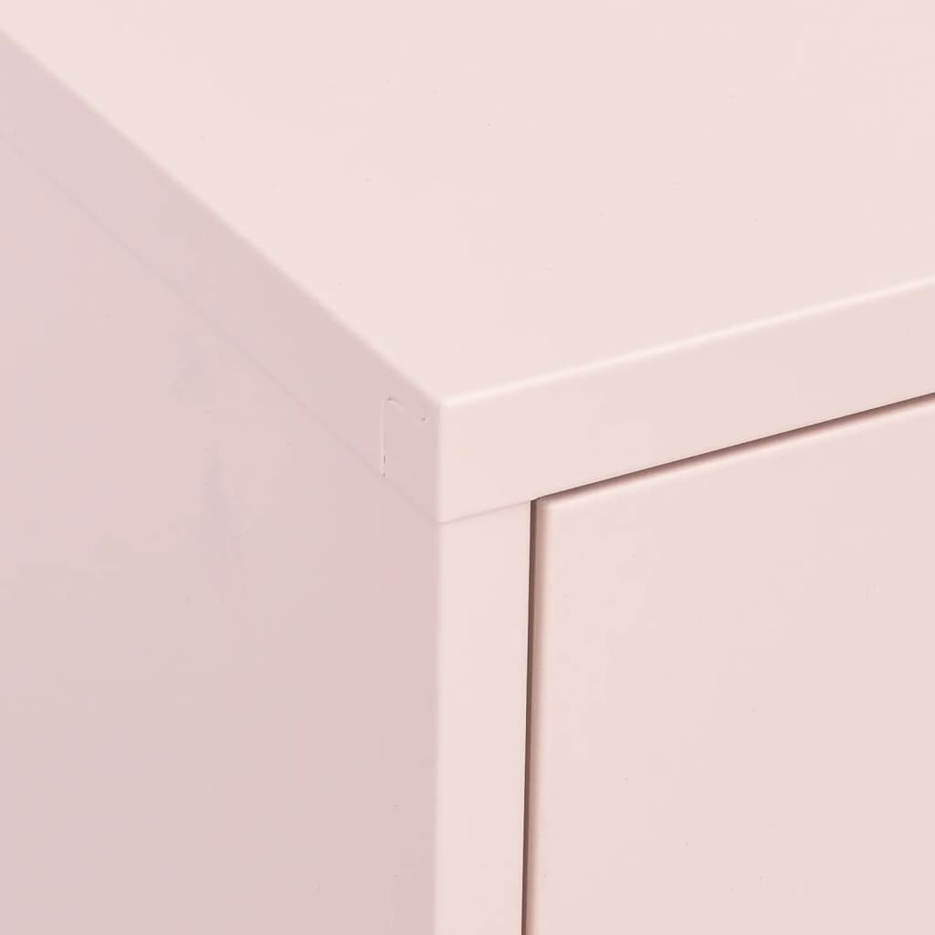 Storage Cabinet | Pink | Steel | 80 x 35 x 101.5 cm | Storage Cabinet