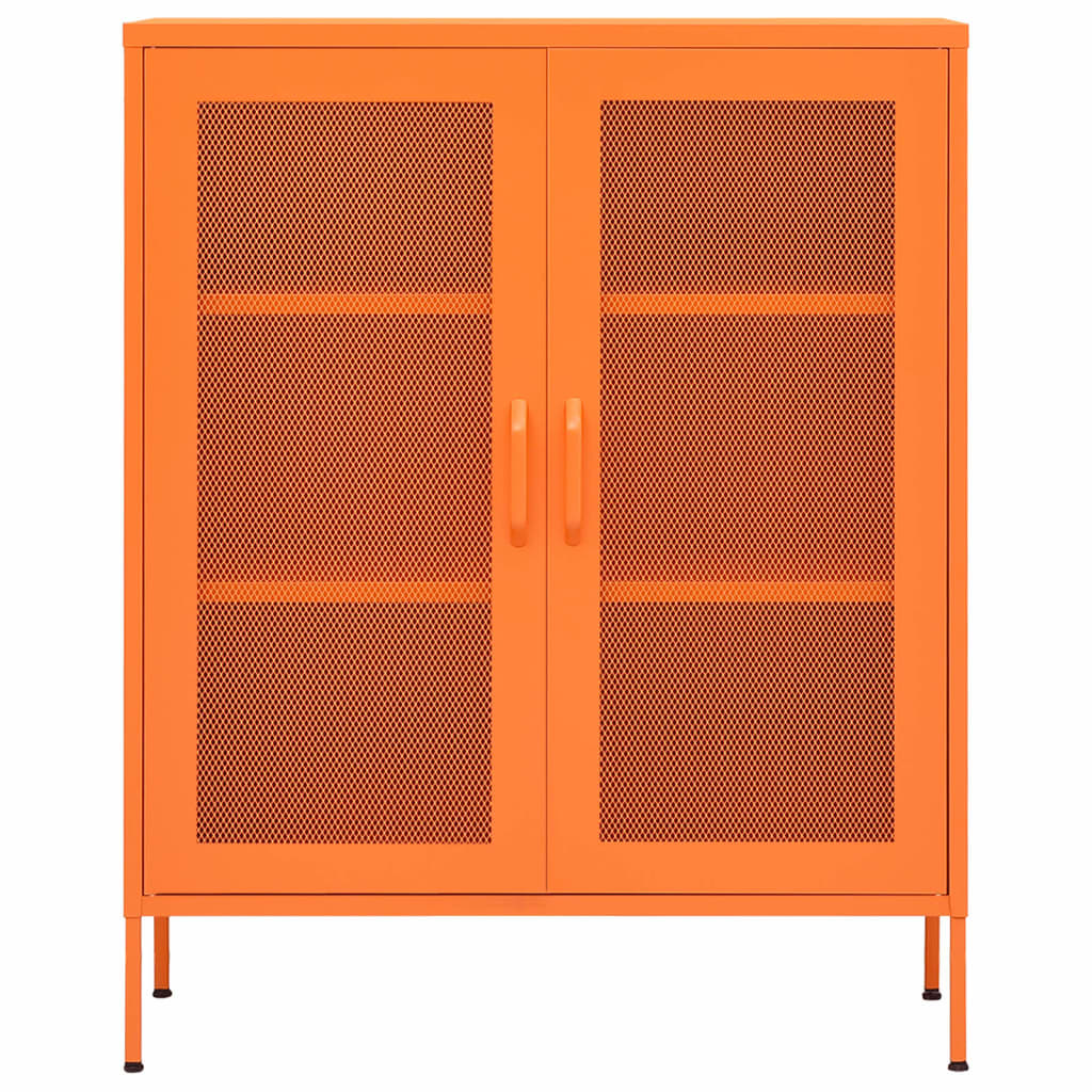 Storage Cabinet | Orange | Steel | Medium | Storage Cabinet | Rectangular