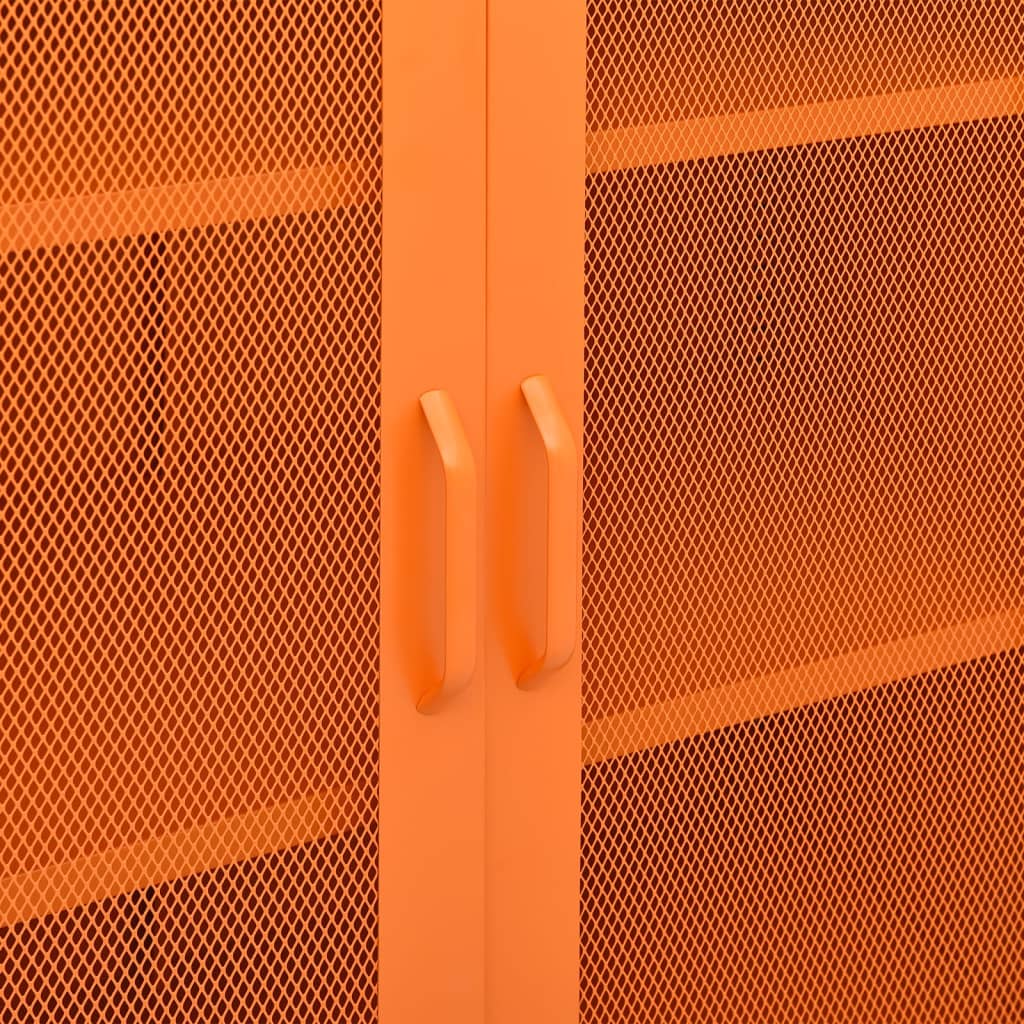 Storage Cabinet | Orange | Steel | Medium | Storage Cabinet | Rectangular