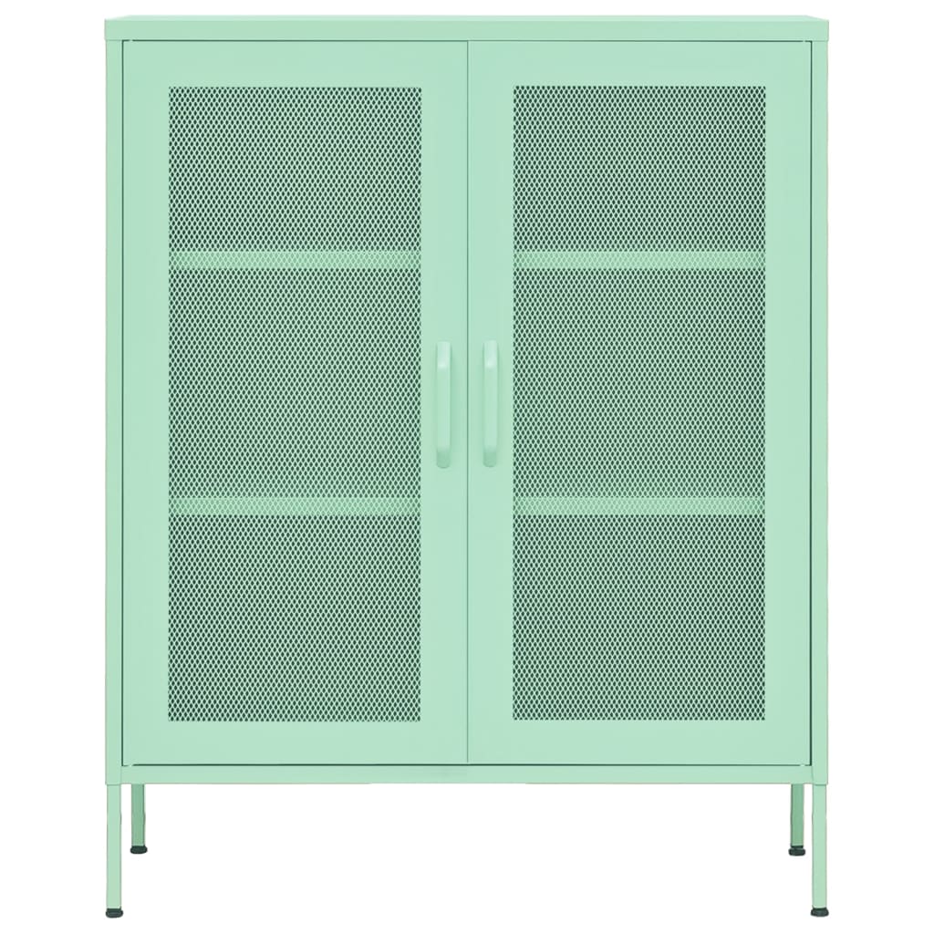 vidaXL Storage Cabinet Mint 80x35x101.5 cm Steel