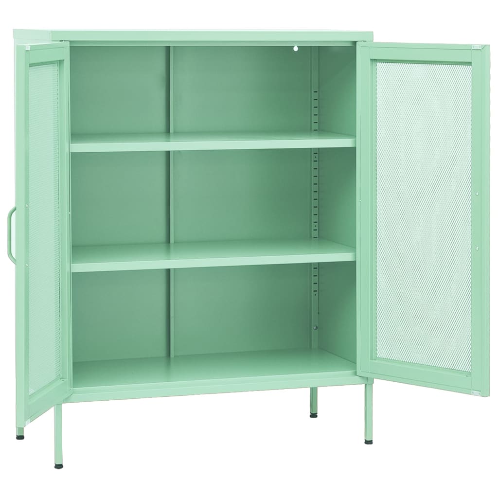 vidaXL Storage Cabinet Mint 80x35x101.5 cm Steel