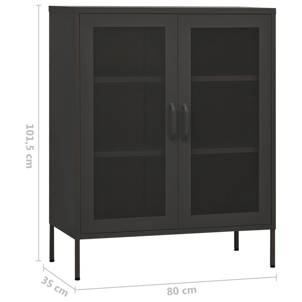 Storage Cabinet | Anthracite | Steel | Medium | Storage Cabinet