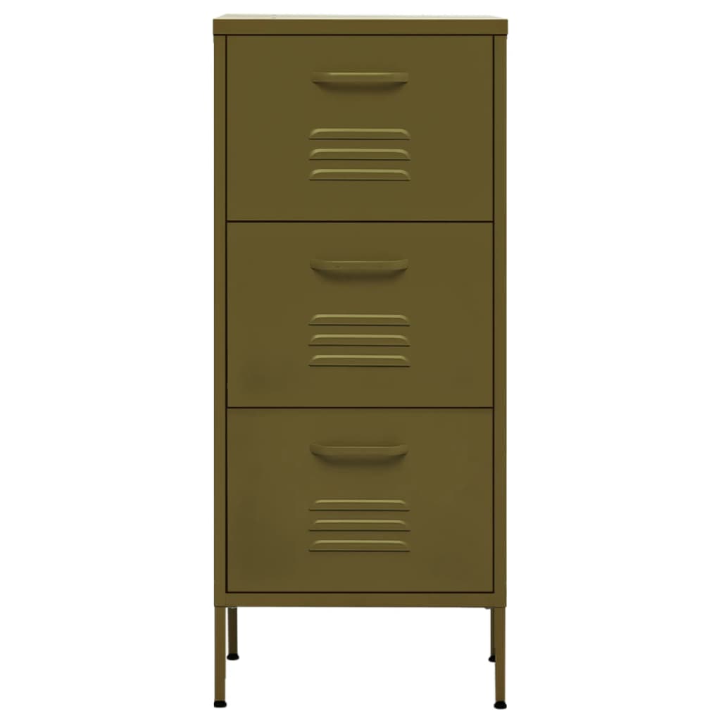 Storage Cabinet | Olive Green | Steel | Medium | Ball-Bearing