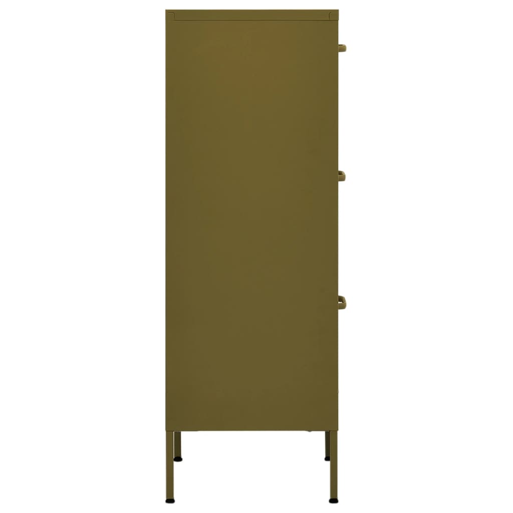 Storage Cabinet | Olive Green | Steel | Medium | Ball-Bearing