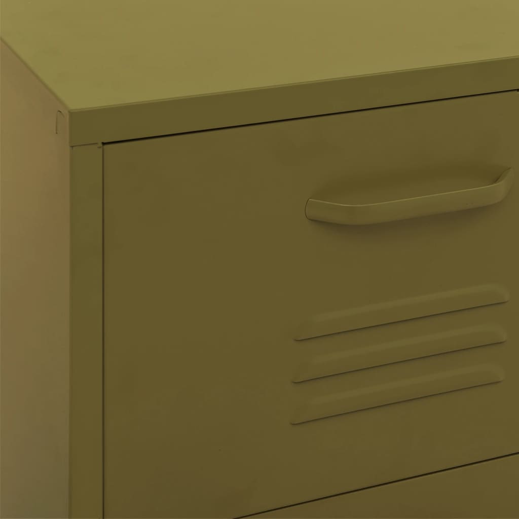 Storage Cabinet | Olive Green | Steel | Medium | Ball-Bearing
