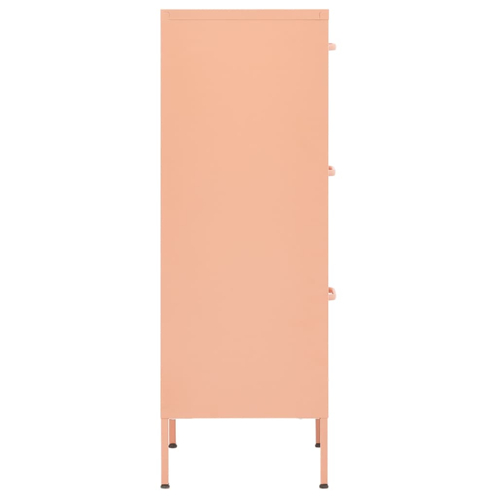 Storage Cabinet | Pink | Steel | Standard |  Adjustable Feet