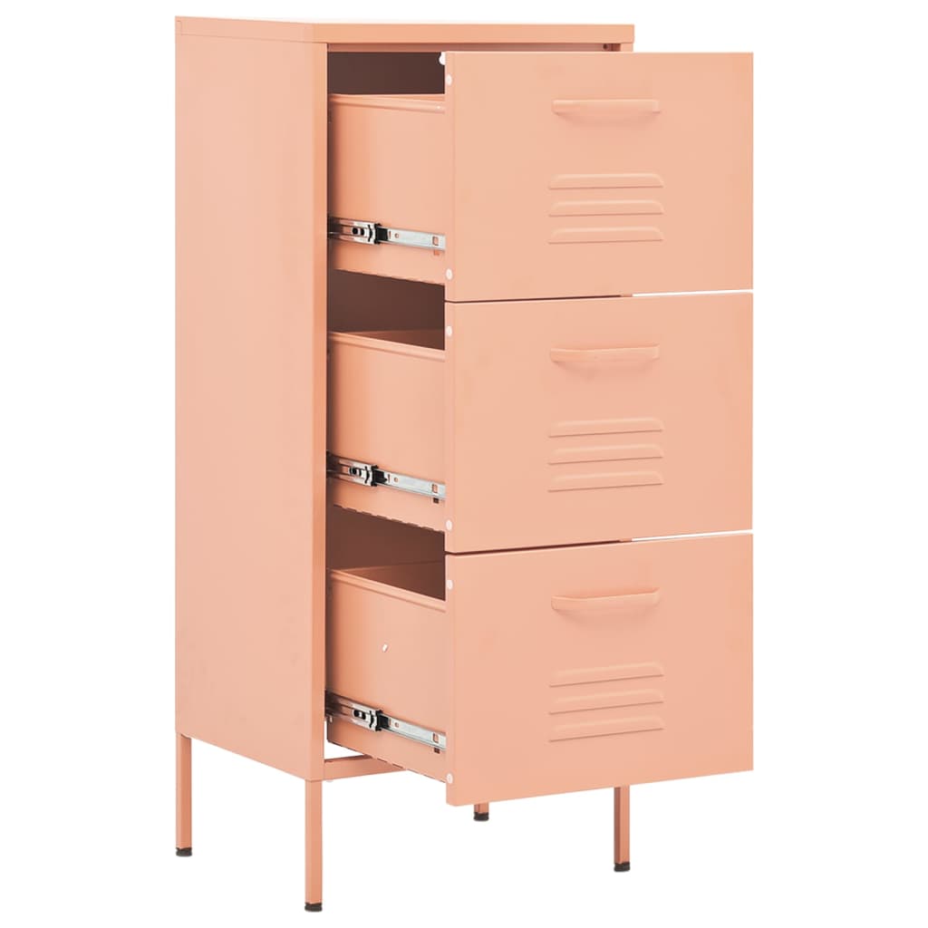 Storage Cabinet | Pink | Steel | Standard |  Adjustable Feet