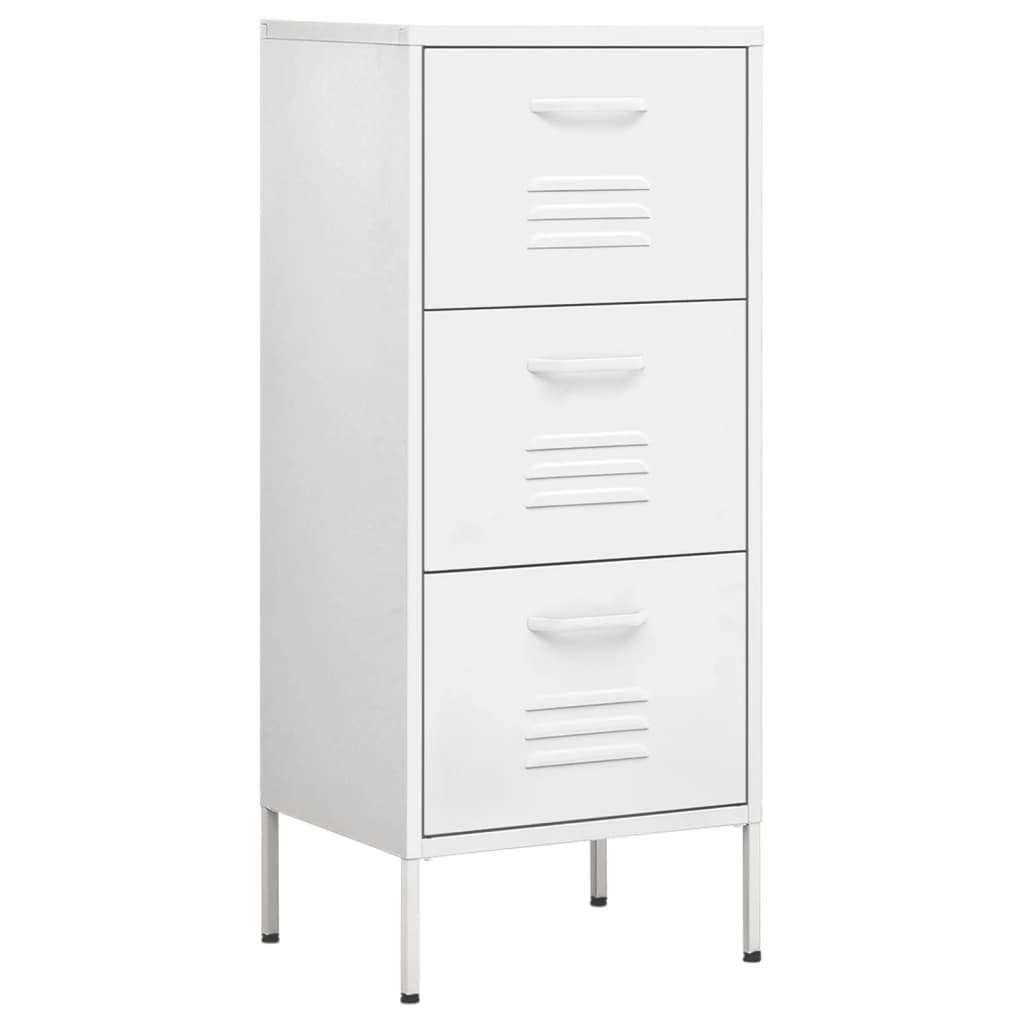 Storage Cabinet | White | Steel | Medium |  Ball-Bearing