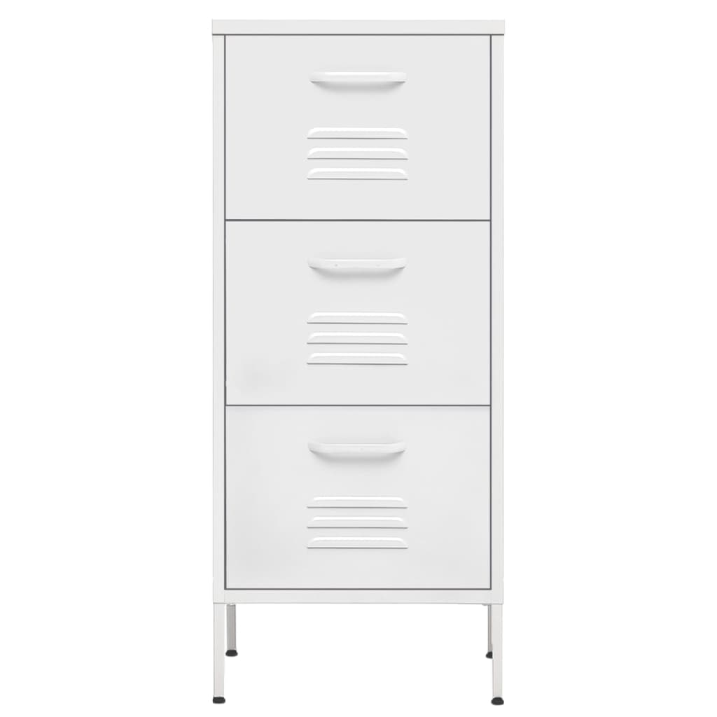 Storage Cabinet | White | Steel | Medium |  Ball-Bearing