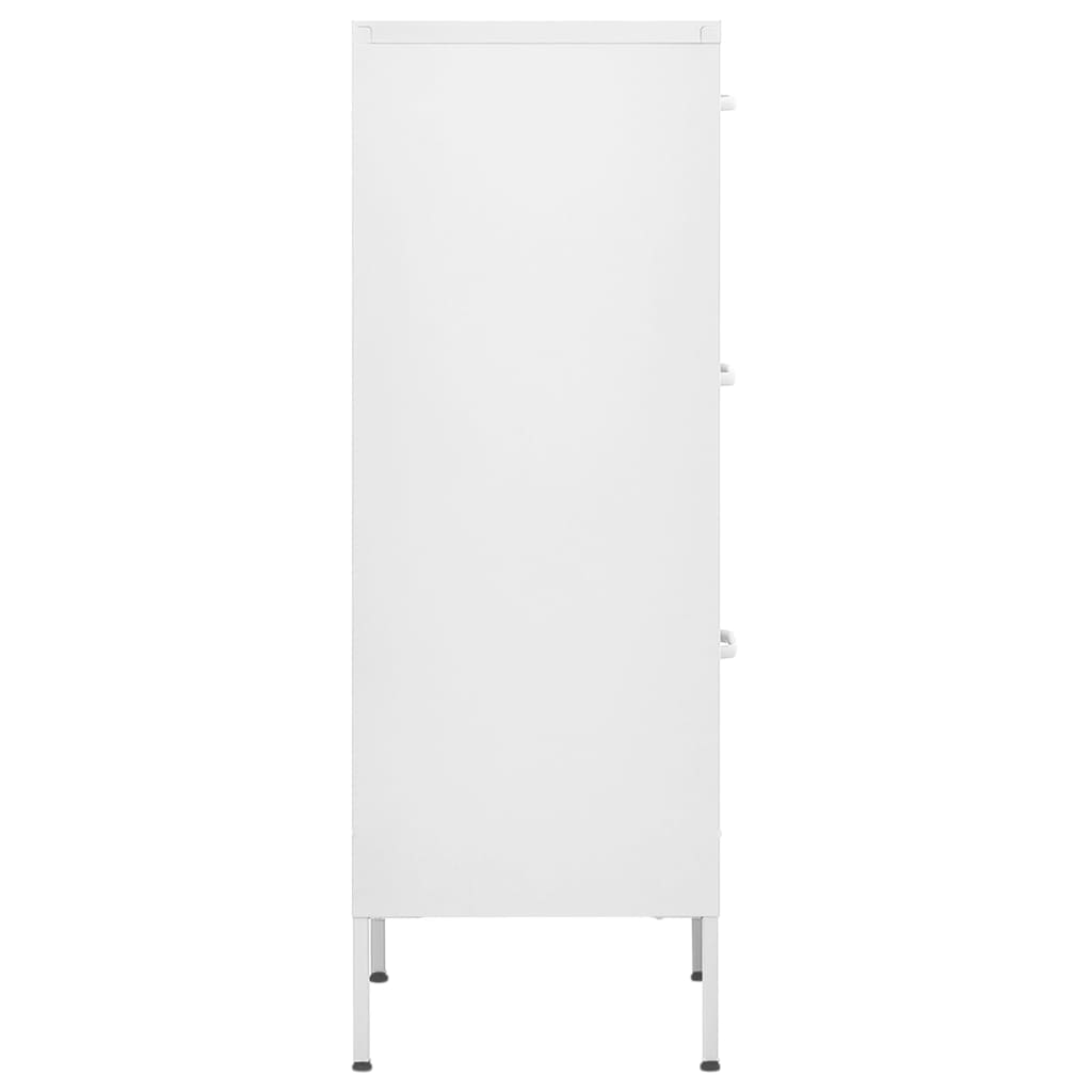Storage Cabinet | White | Steel | Medium |  Ball-Bearing