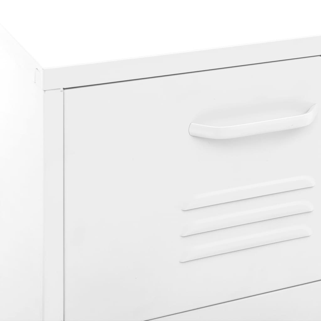 Storage Cabinet | White | Steel | Medium |  Ball-Bearing