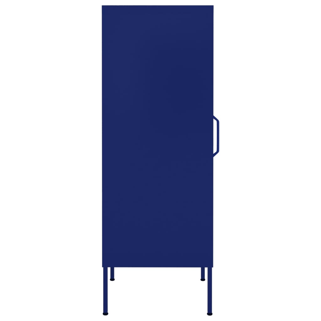 Storage Cabinet Navy Blue 42.5x35x101.5 cm Steel