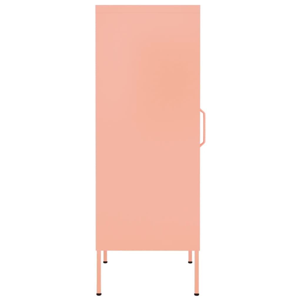 Storage Cabinet Pink 42.5x35x101.5 cm Steel