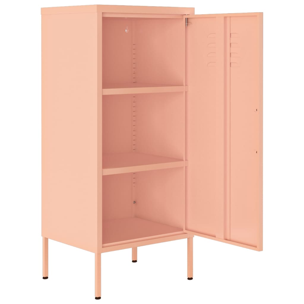 Storage Cabinet Pink 42.5x35x101.5 cm Steel