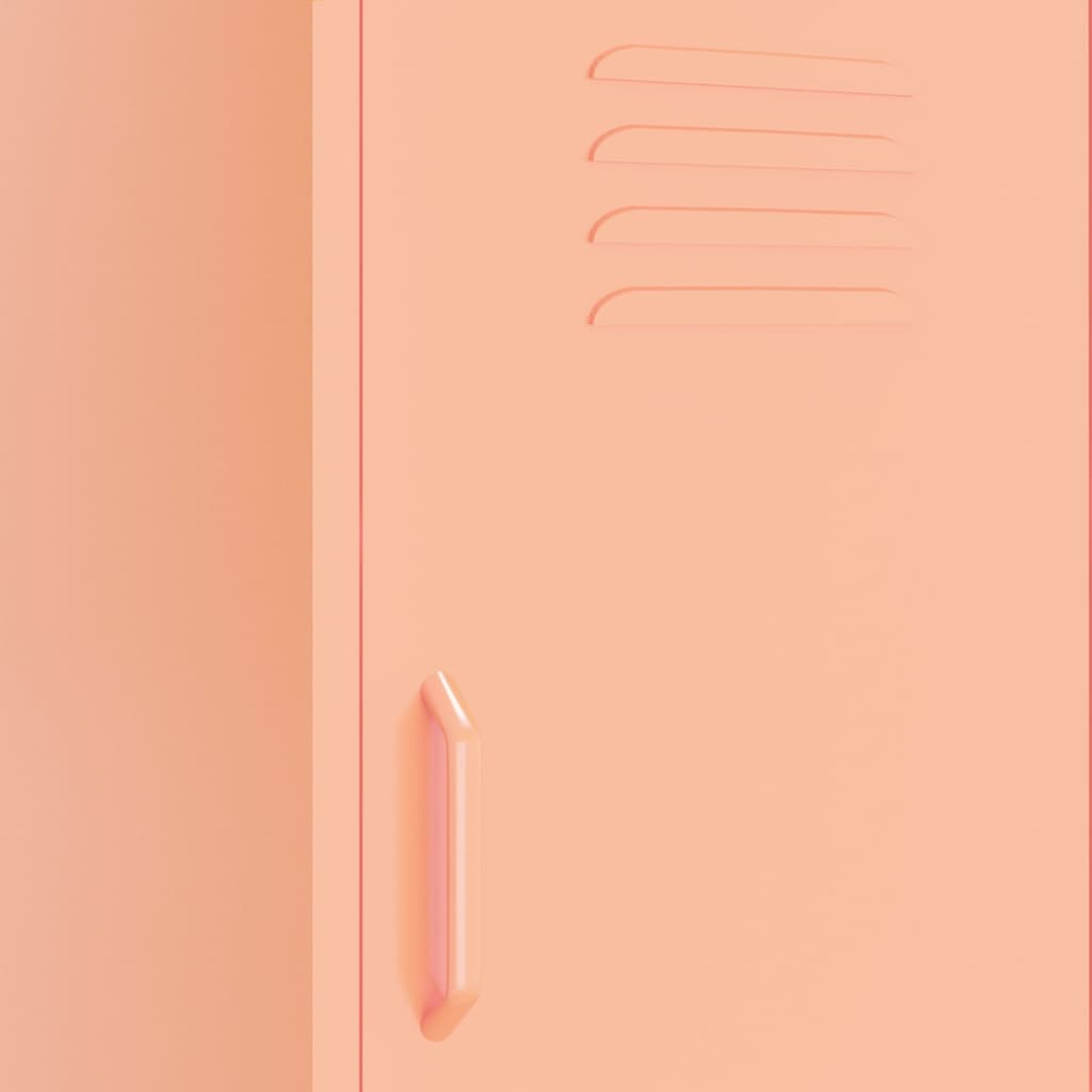 Storage Cabinet Pink 42.5x35x101.5 cm Steel