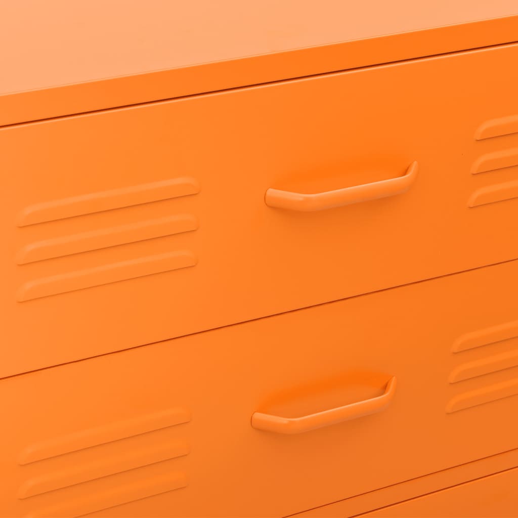 Chest Of Drawer | Orange | Steel | Medium | Chest Of Drawers
